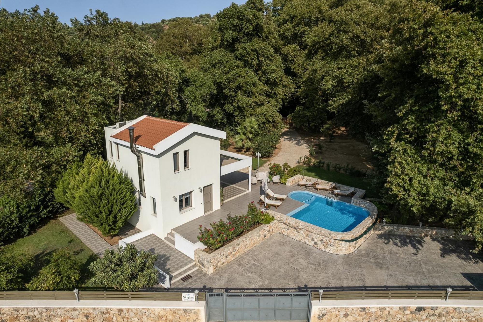 Villa Nature, Heated Pool Kalyves Dış mekan fotoğraf