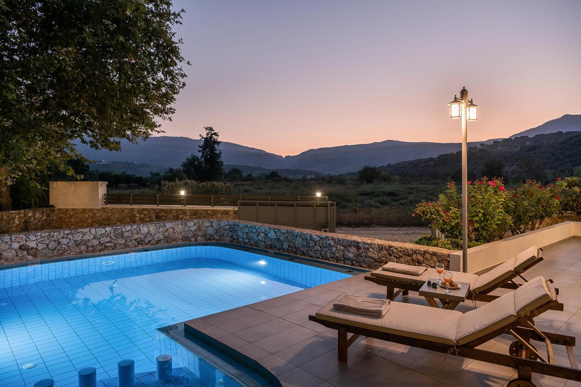 Villa Nature, Heated Pool Kalyves Dış mekan fotoğraf
