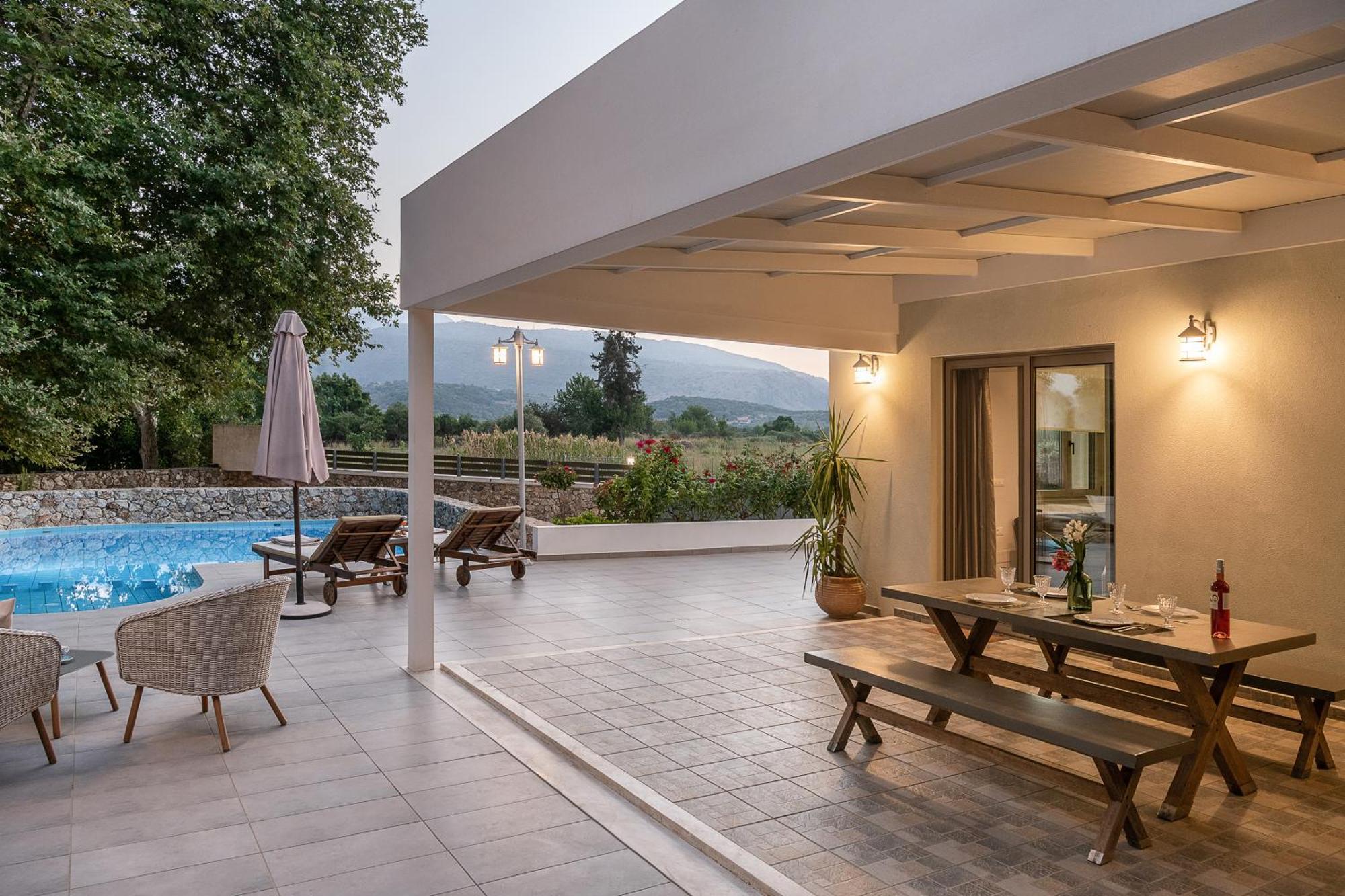 Villa Nature, Heated Pool Kalyves Dış mekan fotoğraf