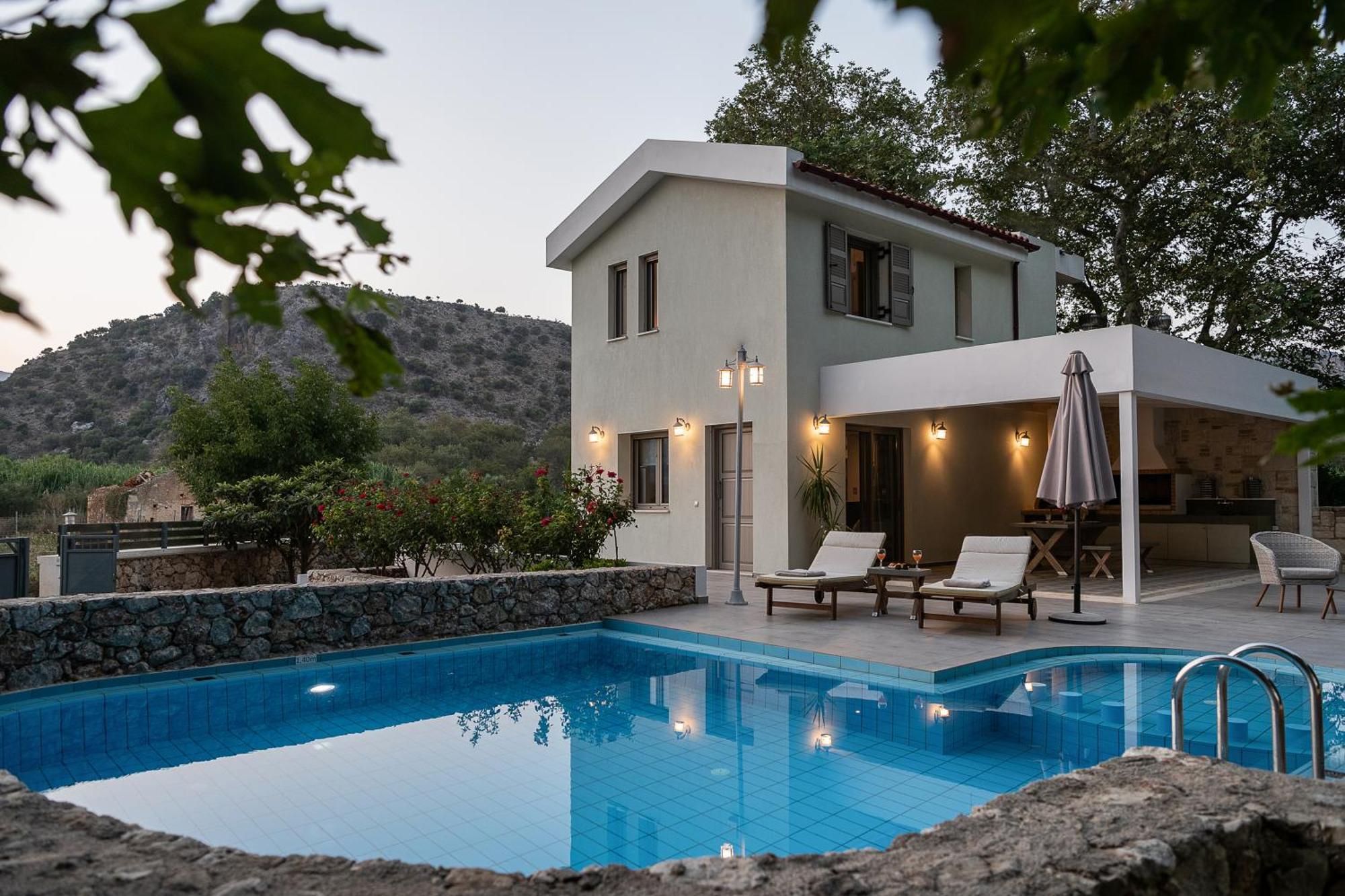Villa Nature, Heated Pool Kalyves Dış mekan fotoğraf