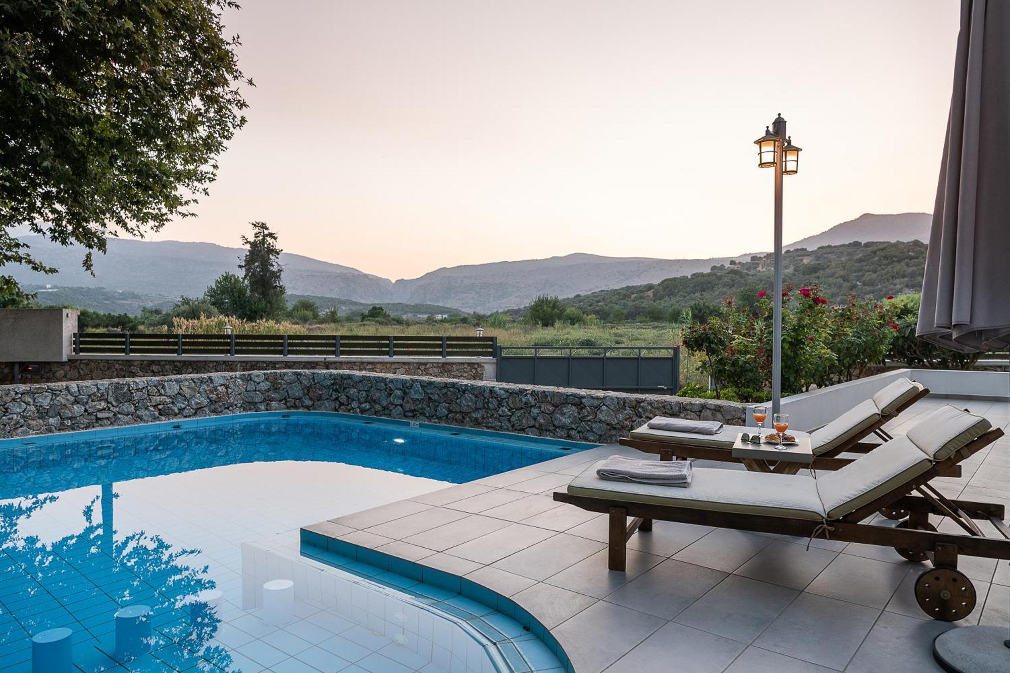 Villa Nature, Heated Pool Kalyves Dış mekan fotoğraf